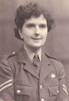 Jessie in ATS corporal uniform