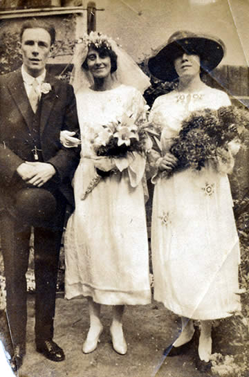 Wedding of Ethel Wallis and Albert Burgess